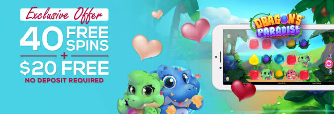 BingoSpirit - Exclusive 40 No Deposit FS on Dragons Paradise + $20 Bingo Bonus + 500% Welcome Bonus