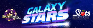 Desert Nights Casino - $15 Free Chip on Galaxy Stars + 400% Welcome Bonus