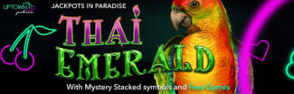 Uptown Pokies - 20 No Deposit Free Spins on Thai Emerald + 150% Bonus + 25 FS