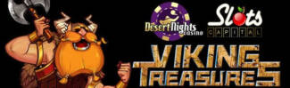 Desert Nights Casino - $15 Free Chip on Viking Treasures + 400% Welcome Bonus