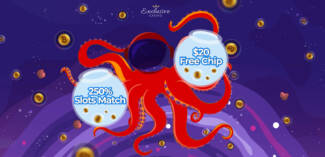 Exclusive Casino - Exclusive $20 Free Chip + 250% Slots Match