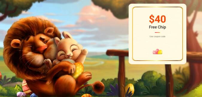 Golden Lion Casino - Exclusive $40 Easter Free Chip No Deposit Bonus Code