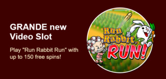 Grande Vegas Casino - 150% Deposit Bonus + 50 Free Spins on Run Rabbit, Run