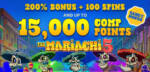 200% Deposit Bonus + 100 Free Spins on The Mariachi 5 @ 4 SpinLogic Gaming Casinos