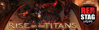 Red Stag Casino - $5 Free Chip on Rise of the Titans + 500% Deposit Bonus up to $1,000