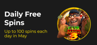 Slotastic Casino - up to 100 daily Free Spins on Cash Bandits 3 May 2022