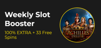 Slotastic Casino - 100% Weekly Bonus Code + 33 FS on Achilles Deluxe