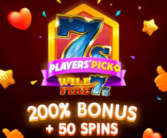 Raging Bull Casino - 200% Bonus Code + 50 Free Spins on Wild Fire 7s