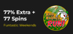 Slotastic Casino - 77% Weekend Bonus up to $375 + 77 Free Spins on Run Rabbit, Run