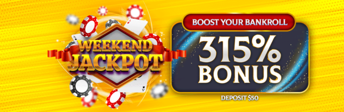 Grand Fortune Casino - 315% Jackpot Deposit Bonus Code (this weekend only)