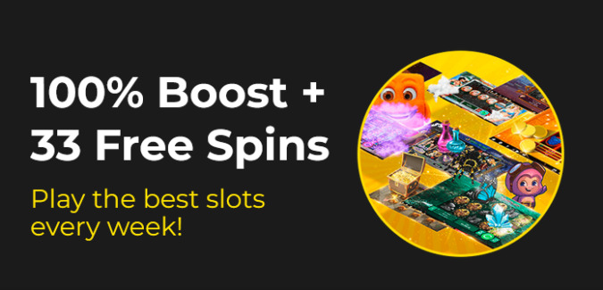 Slotastic Casino - 100% Weekly Bonus Code + 33 FS on Nine Realms