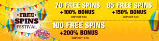 Spin Oasis Casino - 200% Deposit Bonus + 100 Free Spins (this weekend only)