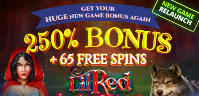 Raging Bull Casino - 250% Bonus Code + 65 Free Spins on Lil Red