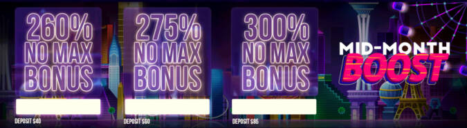 Spin Oasis Casino - 300% No Max Deposit Bonus