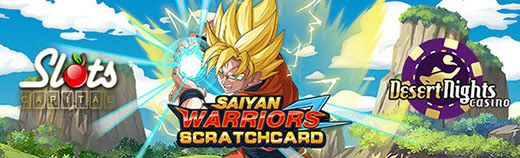 Slots Capital Casino - $15 Free Chip on Saiyan Warriors - Scratch Card + 400% Bonus up to $4,000