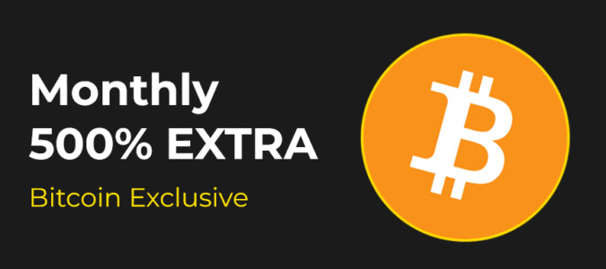 Slotastic Casino - Monthly 500% Extra Bitcoin Exclusive