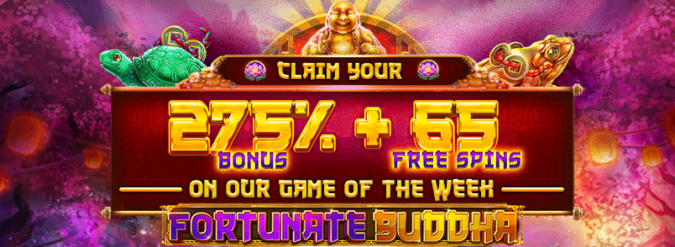 Grand Fortune Casino - 275% Deposit Bonus Code + 65 Free Spins on Fortunate Buddha