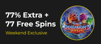 Slotastic Casino - 77% Weekend Bonus up to $375 + 77 Free Spins on Doragons Gems