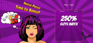 Free Spin Casino - Exclusive $25 Free Chip + 250% Halloween Welcome Match Bonus