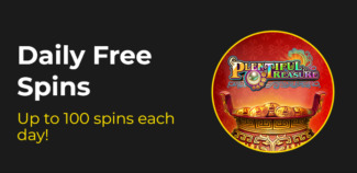 Slotastic Casino - up to 100 daily Free Spins on Plentiful Treasure November 2022