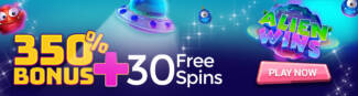Spin Oasis Casino - 350% Deposit Bonus + 30 Free Spins on Alien Wins