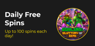 Slotastic Casino - up to 100 daily Free Spins on Goblins: Gluttony of Gems February 2023