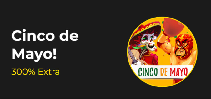 Slotastic Casino - Cinco de Mayo! 300% Extra Bonus