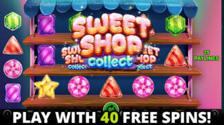 CasinoMax - 40 No Deposit Free Spins Bonus Code on Sweet Shop Collect