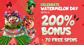 200% No Max Bonus Code + 70 FS on Wild Hog Luau @ 4 SpinLogic Gaming Casinos