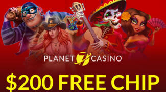 Planet 7 Casino - $200 Free Chip No Deposit Bonus Code