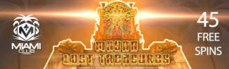 Miami Club Casino - 45 No Deposit FS Bonus Code on Mayan Lost Treasures + 100% Bonus + 25 FS on Cash Cow 5-reel