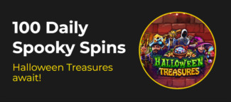 Slotastic Casino - up to 100 daily Free Spins on Halloween Treasures October 2023