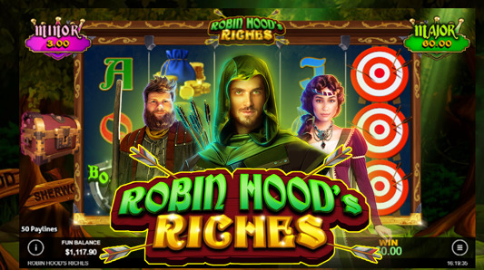 Grande Vegas Casino - 150% Bonus up to $300 and 50 Free Spins on Robin Hoods Riches