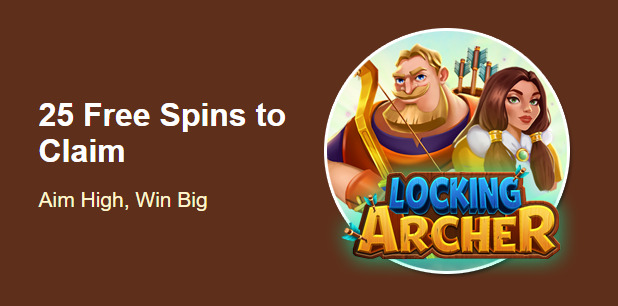 Grande Vegas Casino - 150% Deposit Bonus + 25 FS on Locking Archer