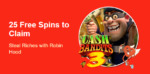 Grande Vegas Casino - 150% Deposit Bonus + 25 FS on Cash Bandits 3