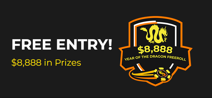 Slotastic Casino - $8,888 Year of the Dragon Freeroll Tournament