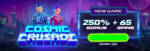 Raging Bull Casino - 250% Bonus Code + 65 Free Spins on Cosmic Crusade