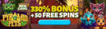 Heaps O Wins Casino - 20 No Deposit Free Spins on Pyramid Pets + 330% Bonus + 50 FS
