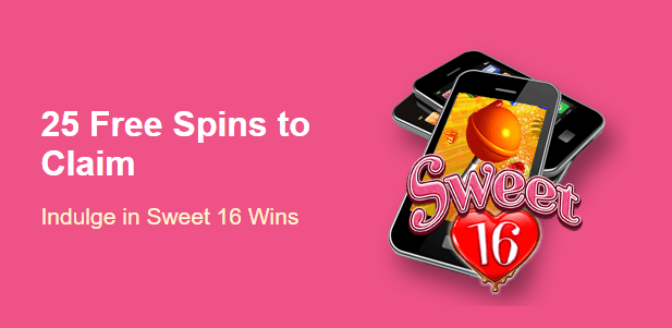 Grande Vegas Casino - 150% Deposit Bonus + 25 FS on Sweet 16