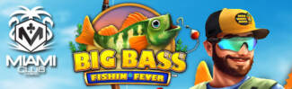 Miami Club Casino - 50 No Deposit FS on Big Bass Fishin Fever + 400% Welcome Bonus