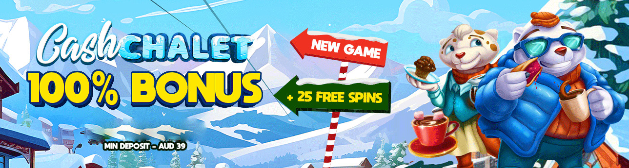 Mega Medusa Casino - 20 No Deposit FS Bonus Code on Cash Chalet + 100% Bonus + 25 FS