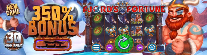 Velvet Spin Casino - 15 No Deposit FS on Fjords Fortune + 350% Deposit Bonus + 30 Free Spins