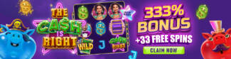 Heaps O Wins Casino - 20 No Deposit FS on The Cash is Right + 333% Bonus + 33 FS