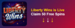 Grande Vegas Casino - 50 No Deposit Free Spins on Liberty Wins + 250% Bonus + 50 FS